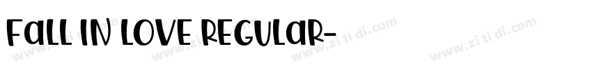 Fall in love Regular字体转换